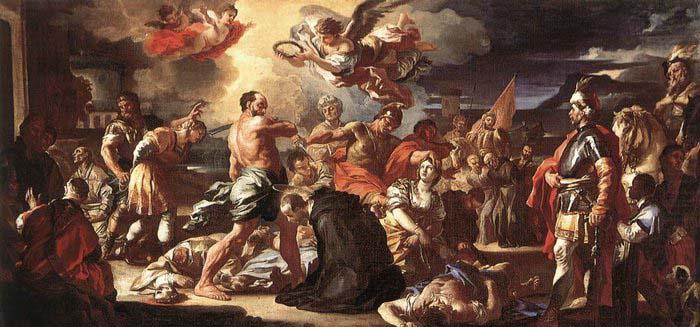 Francesco Solimena The Martyrdom of Sts Placidus and Flavia china oil painting image